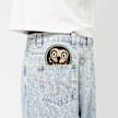 ICECREAM Running Puppy Patch Triple Scoop Denim Pant heavy wash blue blauw 90167 8