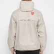 Comme des Garcons Play K-Way Full Zip Jacket Red Emblem beige 88892 4
