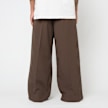 ERL Unisex Nylon Pleated Suit Trousers Woven bruin 90631 4