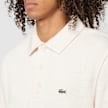 Lacoste Ribbed Cotton Polo Collar Sweatshirt beige 90882 5