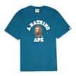 A Bathing Ape College Tee white blau 92406 1