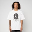A Bathing Ape Hand Drawn Ape Head Relaxed Fit Tee M white 92417 2