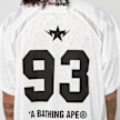 A Bathing Ape Line Camo Jacquard Relaxed Fit Football Jersey M wit 92446 6