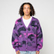 A Bathing Ape Color Camo Mohair Knit Cardigan M lila 92469 2