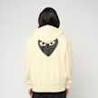Comme des Garcons Play Play Big Heart Sweatshirt gelb 95345 3