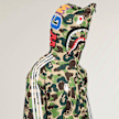 adidas Originals x Bape Track Shark Hoodie camouflage 95776 4