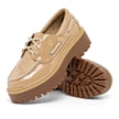 Timberland Wmns Stone Street Boat Shoe Patent Leather beige 95842 7