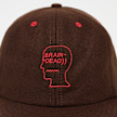 Brain Dead Flannel Classic Logohead 6 Panel Hat braun 95852 4
