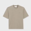 AMI PARIS Small Embossed ADC T-Shirt beige 95933 1