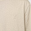 AMI PARIS Small Embossed ADC T-Shirt beige 95933 3