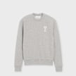 AMI PARIS Crewneck Classic Fit ADC Knitted Patch grijs 95934 1
