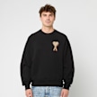 AMI PARIS Crewneck ADC Patch zwart 97433 2