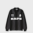 A Bathing Ape Sta Stripe Pattern Jacquard Multi Logo Relaxed Fit LS black 99443 1