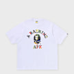A Bathing Ape Multi Logo College Relaxed Fit Tee weiß 99514 1