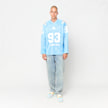 A Bathing Ape Line Camo Multi Logo Cropped Fit Football Jersey blue 99511 2