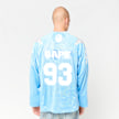A Bathing Ape Line Camo Multi Logo Cropped Fit Football Jersey blue 99511 3