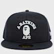 A Bathing Ape Glow In The Dark College New Era 59Fifty Cap blauw 99521 4
