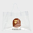 A Bathing Ape Ape Head Clear Bag multi-colour 99532 1