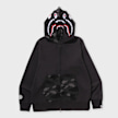 A Bathing Ape Color Camo Shark Full Zip Double Hoodie schwarz 99557 1