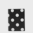 Comme des Garcons Wallet Dots Printed Leather black white 99983 1