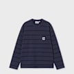 Carhartt WIP Wmns L/S Cardona Pocket T-Shirt blue 104029 1