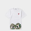 Comme des Garcons Play T-Shirt Red Emblem white 104462 1