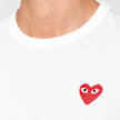 Comme des Garcons Play T-Shirt Red Emblem white 104462 3