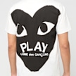 Comme des Garcons Play T-Shirt Black Emblem white 104470 4