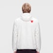 Comme des Garcons Play K-Way Full Zip Jacket Red Emblem weiß 104469 3