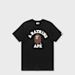 A Bathing Ape College Tee white schwarz 104934 1