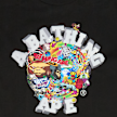 A Bathing Ape Colorful 3D Graphic College Tee schwarz 104966 3