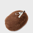 A Bathing Ape Aped Head Faux Fur Keychain brown 105005 3