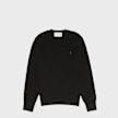 AMI PARIS Crewneck Sweater With ADC black 106037 1