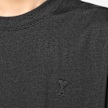 AMI PARIS T-Shirt Tonal Embossed black 106045 3