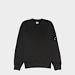 C. P. Company Brushed And Emerized Diagonal Fleece Crewneck black 106833 1