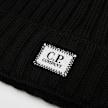 C. P. Company Extrafine Merino Wool Logo Beanie schwarz 106847 3