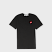 Comme des Garcons Play Big Red Heart Logo T-Shirt schwarz 51231 1