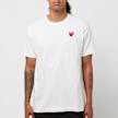 Comme des Garcons Play Big Red Heart Logo T-Shirt weiß 51229 2
