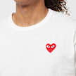 Comme des Garcons Play Big Red Heart Logo T-Shirt weiß 51229 5