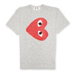 Comme des Garcons Play Play Logo T-Shirt grijs 53556 1