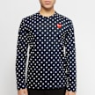 Comme des Garcons Play Play Polka Dot Red Heart T-Shirt blau 57205 2
