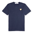 Comme des Garcons Play Gold Heart T-Shirt blauw 57547 1