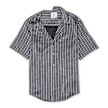 Opening Ceremony Stripes Asym. S/S Shirt cobalt chocolate blau 59785 1