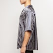 Opening Ceremony Stripes Asym. S/S Shirt cobalt chocolate blauw 59785 3