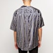Opening Ceremony Stripes Asym. S/S Shirt cobalt chocolate blauw 59785 4