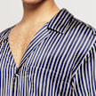 Opening Ceremony Stripes Asym. S/S Shirt cobalt chocolate blauw 59785 5