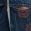 Opening Ceremony Str. Alloverroses Cutout Jeans blau 59793 7
