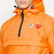 Comme des Garcons Play K-Way Jacket Half Zip orange 71595 5