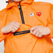 Comme des Garcons Play K-Way Jacket Half Zip orange 71595 7