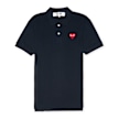 Comme des Garcons Play Play Polo Shirt Red Heart blau 73057 1